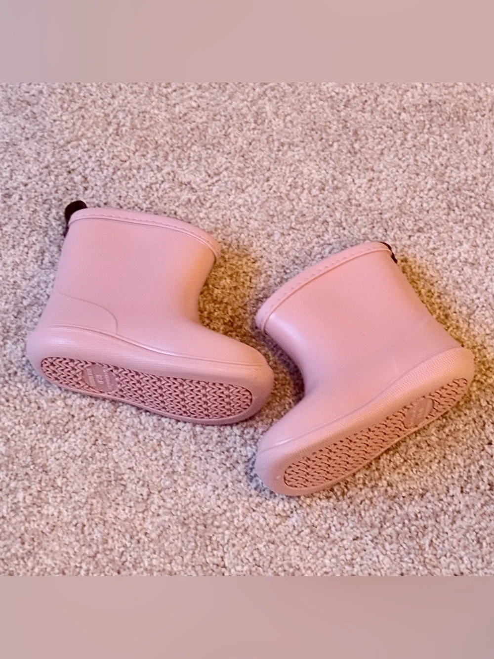 Tree Grandpa toddler size 13 pink rain boots